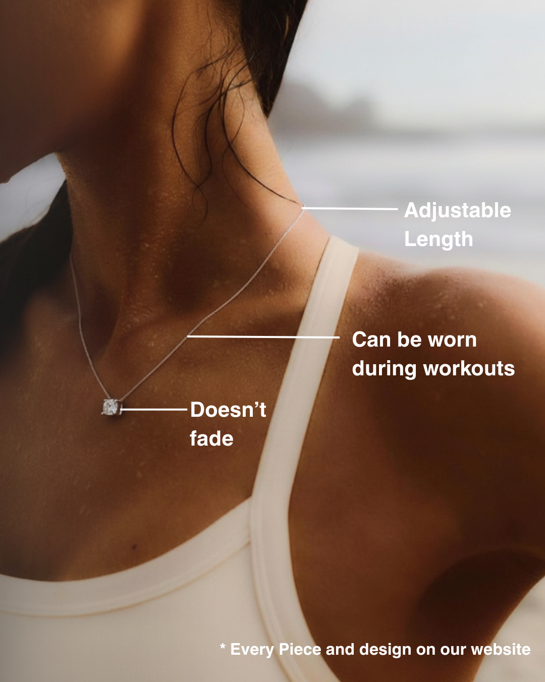 The Elara Drop Everyday Necklace