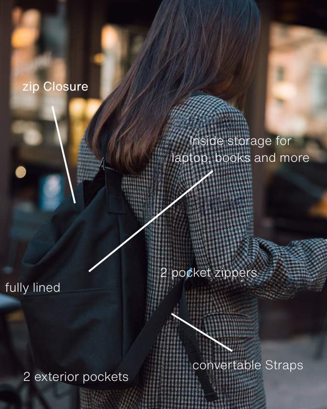 The Everyday Bag - Black - Safelye