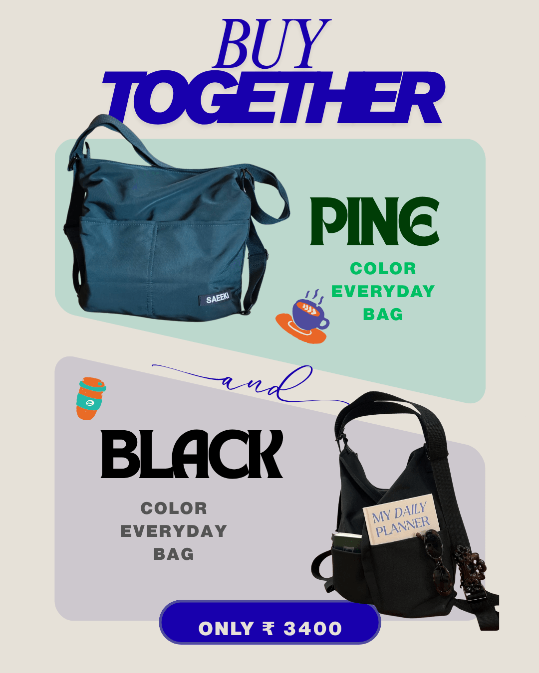 The Everyday Duo - Two shades, one rhythm - SAEEKI